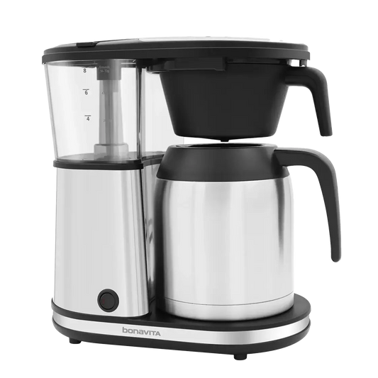 Connoisseur 8-Cup Drip Coffee Brewer One-Touch with Thermal Carafe and Hanging Basket